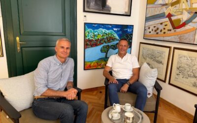 Visita di Claudio Grbac, in qualità di presidente del Consiglio di amministrazione del CRS