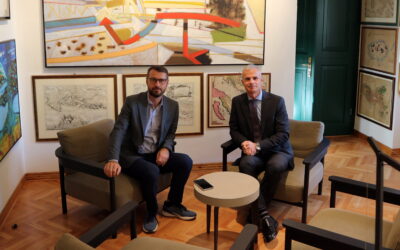 Il Vicesindaco di Pula-Pola Vito Paoletić in visita al Centro di Ricerche Storiche di Rovigno